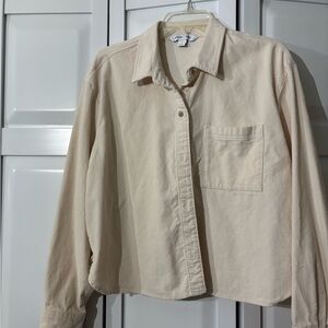 Old Navy Cream Collared Shirt